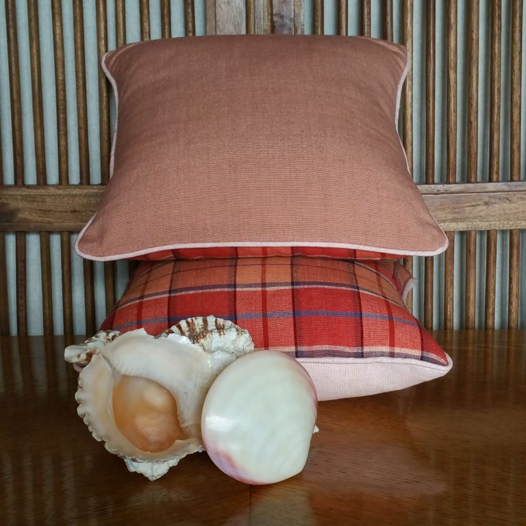 Spice Island Cushion Chilli Red Cinnamon Blue Ginger 28x28cm - Image 3