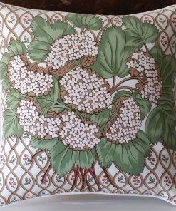 Country Garden Guelder Rose Green and White Cushion 34x34cm
