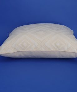 Alternative view of Woven Cream Diamond Cushion Chateau Collection 44x44cm