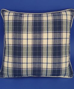 New England Navy Blue and Cream Cushion 36cmx36cm