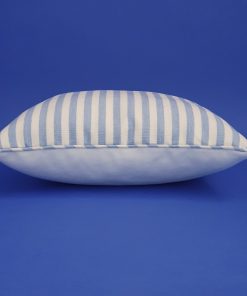 Alternative view of New England Blue and White Broad Stripe Cushion 46x46cm